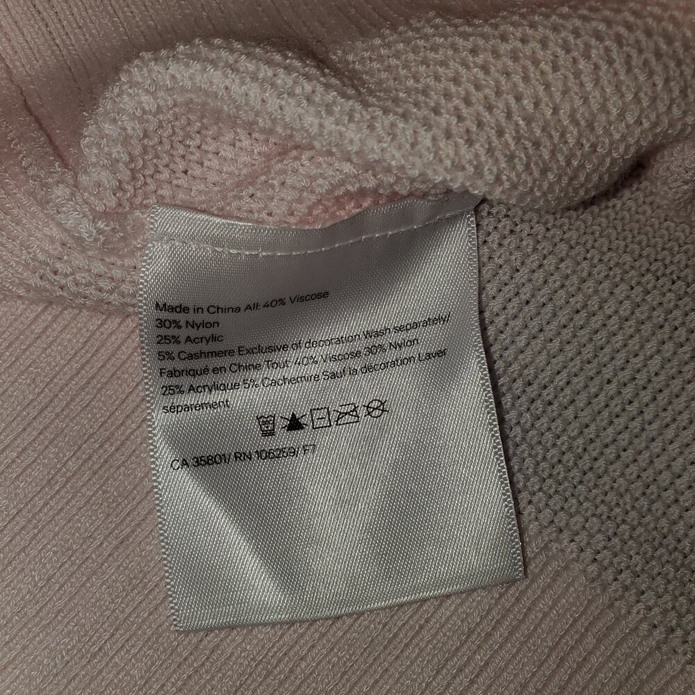 NEW Lululemon Sz 10 Sincerely Yours Sweater Cashlu Cashmere Open Back Pink Glow - Picture 10 of 12